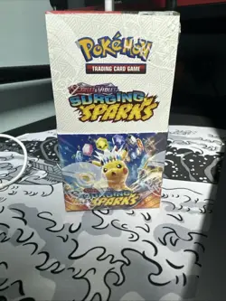 Pokemon TCG Surging Sparks Half Booster Box 18 Packs, New and Sealed - Image 1