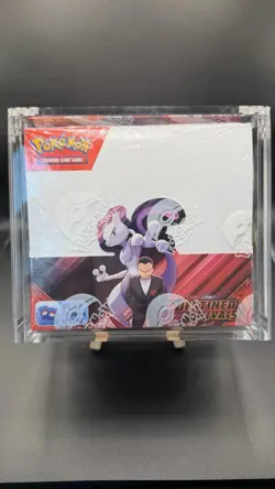 Pokemon TCG Destined Rivals Booster Box Sealed 36 Packs & Acrylic Case MINT - Image 1