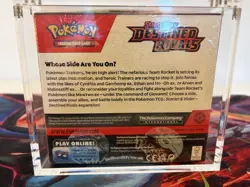 Destined Rivals Booster Box 36 Packs Sealed + Acrylic Display Case Pokemon TCG - Image 3