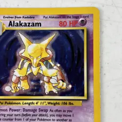 Alakazam 1/102 Holo Rare Pokemon Base Set Unlimited 1999 WOTC MP - Image 4