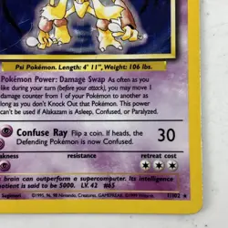 Alakazam 1/102 Holo Rare Pokemon Base Set Unlimited 1999 WOTC MP - Image 5