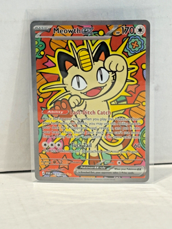 Meowth Ex SIR Full Art Holo Rare Pokemon TCG Card 121/088 Perfect Order Mint - Image 1