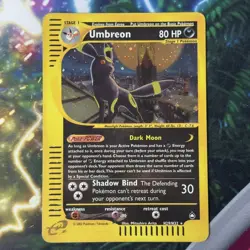 Pokemon Card | Umbreon 2003 Aquapolis Holo Rare H29/H32 WOTC E-Reader Series MP - Image 1