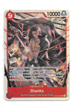Shanks ST23-002 SR ONE PIECE Tcg Card Game NM RED - Image 1