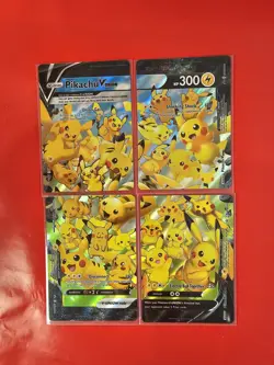 Pokemon Pikachu V-Union Special Celebrations Ultra Rare Promo Card Set of 4 - Image 1
