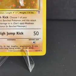 Pokemon TCG Hitmonlee 13/110 Legendary Collection Holo Rare 2002 Vintage Card - Image 5