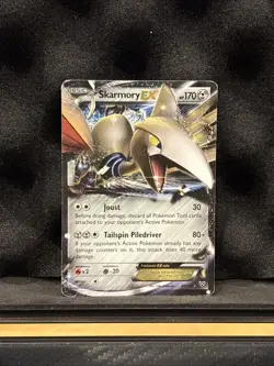 Skarmory EX 80/146 - Pokemon TCG XY Base Set Ultra Rare Card MP - Image 1