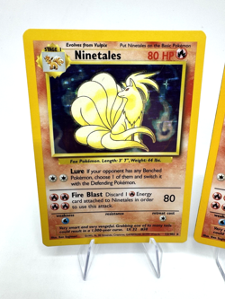 Ninetales Base Set Lot of 3 Vintage Pokemon Cards - Image 3