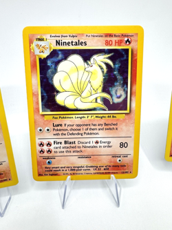Ninetales Base Set Lot of 3 Vintage Pokemon Cards - Image 4
