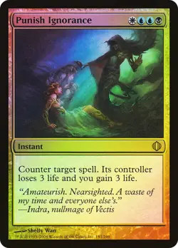 MTG FOIL Punish Ignorance – Shards of Alara Card - Image 1