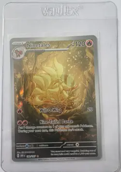 Pokemon Obsidian Flames Ninetales Illustration Rare Card 199/197 NM Condition - Image 1