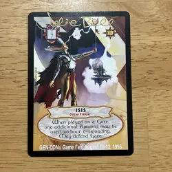 1995 Cardz Hyborian Gates CCG "Isis" Gen Con Promo Card Signed by Julie Bell - Image 1