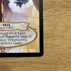 1995 Cardz Hyborian Gates CCG "Isis" Gen Con Promo Card Signed by Julie Bell - Image 4