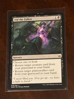 Magic the Gathering War of the Spark Aid the Fallen - Image 1