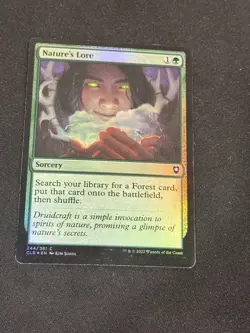 Nature's Lore #244 (Foil) Baldur's Gate CLB Magic MTG - Image 1