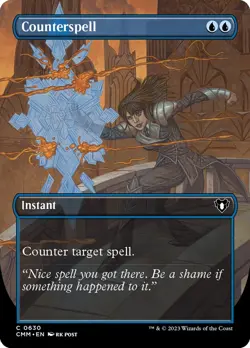 [MTG] Counterspell (Borderless) (0630) (CMM) NM - Image 1