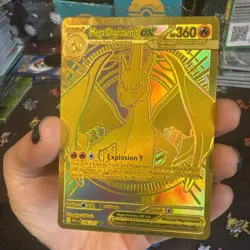 Mega Charizard Y Ex Ascended Heroes Gold Pokemon Card 294/217 Pack Fresh - Image 2