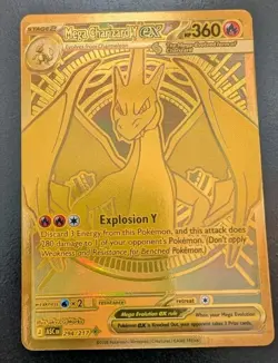 Mega Charizard Y Ex Ascended Heroes Gold Pokemon Card 294/217 Pack Fresh - Image 1