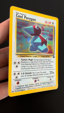 Cool Porygon 15 Wizards of the Coast Promos Black Star Promo Pokemon TCG - NM - Image 2