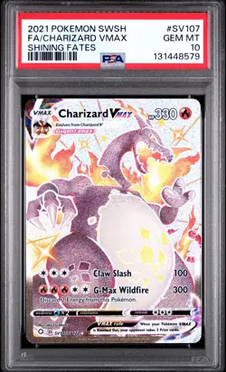 Charizard Vmax SV107/072 Shining Fates Pokemon PSA 10 - Image 1