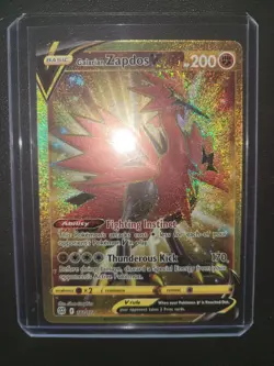 Pokemon Tcg 4 Gold Rare Lot, Galarian Zapdos Galarian Perrserker Octillery - Image 4