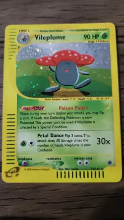 2002 Pokemon Expedition Set Vileplume Holo #31/165 Vintage - Image 1