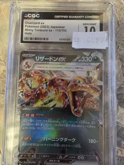 CGC 10 GEM MINT Charizard Ex SHINY TREASURES 115/190 HOLO RARE Pokemon 059 - Image 1