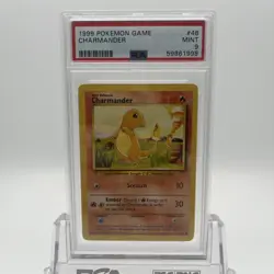 1999 Pokemon Game Unlimited Charmander 46/102 PSA 9 Mint - Image 1
