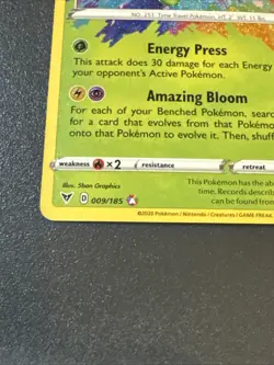 2020 Pokemon Vivid Voltage #009/185 Celebi Amazing Rare Holo Mint - Image 2