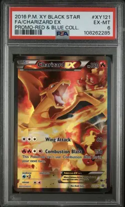 Pokemon Charizard EX XY Black Star Promo Holo #XY121 PSA 6 2016 - Image 1