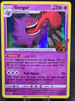Pokemon TCG Gengar 057/198 Trick or Trade Rare Holo NM - Image 1