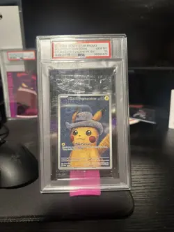 Pokemon Pikachu with Grey Felt Hat Van Gogh Promo SVP EN 085 SEALED CELLO PSA 10 - Image 1