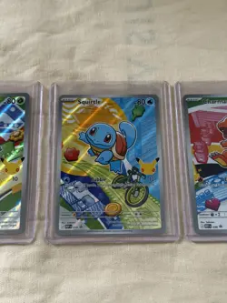 Pokemon TCG First Partner Illustration Collection Series 1 Kanto GEN 1 3x Cards - Image 3