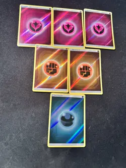 Pokemon TCG - Fairy, Fighting and Dark Energy Reverse Holo Cards Bundle - Image 1