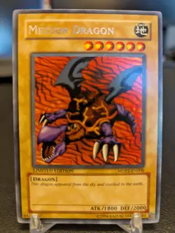 Yugioh - METEOR DRAGON - MDP2-EN008 Rare Limited Edition McDonalds Promo (LP) - Image 1