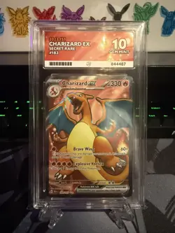 Pokemon TCG Charizard EX Scarlet Violet 151 Card 183/165 Ace 10 - Image 1