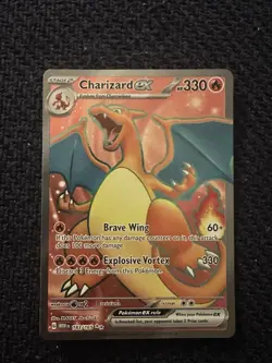 Pokemon TCG Charizard EX Scarlet & Violet 151 Card 183/165 English Edition - Image 1