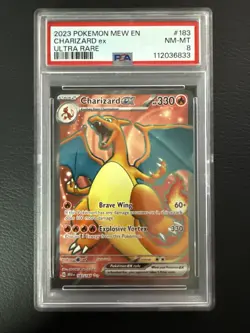 Pokemon TCG Charizard EX Scarlet & Violet Card 151 183/165 - PSA 8 - Image 1