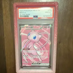 Pokemon Mew ex 193/165 Sv: Scarlet & Violet 151 Ultra Rare Holo PSA 10 180 HP - Image 1
