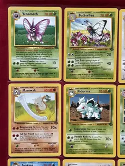 Jungle Set Pokemon Cards X33 Vintage Base Set LP-NM Condition (P32) - Image 2