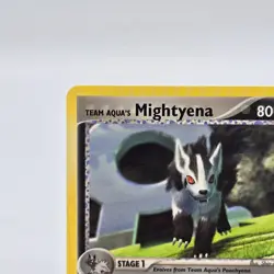 Pokemon TCG Team Aqua's Mightyena 30/95 Team Magma vs Aqua Uncommon Card LP - Image 3