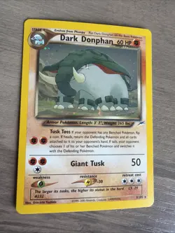 Dark Donphan - 3/105 - Pokemon Neo Destiny Unlimited Holo Rare Card WOTC LP - Image 1