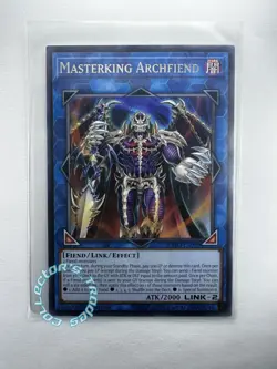 "Masterking Archfiend" EXFO-EN090 Rare 1st Edition Card - Image 1
