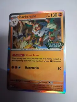 Pokemon TCG - Barbaracle MEP 065 Perfect Order PRERELEASE PROMO Stamp Holo Card - Image 2