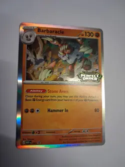 Pokemon TCG - Barbaracle MEP 065 Perfect Order PRERELEASE PROMO Stamp Holo Card - Image 3