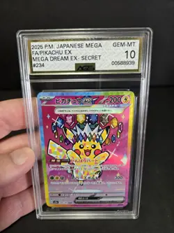 AGS 10 Pikachu ex SAR 234/193 MEGA Dream ex M2a Japanese Pokemon Card 2025 - Image 1