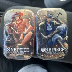 New & Sealed! Set of 2 One Piece Card Game Tin Pack Set Volume 2 OP-13 - Image 1