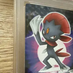 2005 CARDDASS POKEMON ADVANCED GENERATION ZUKAN CARD RAINBOW #143 WEAVILE - Image 2