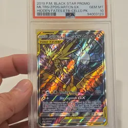 Pokemon Moltres & Zapdos & Articuno GX SM210 Promo Holo PSA 10 300 HP - Image 2