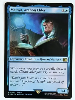 Magic MTG Final Fantasy Matoya, Archon Elder #62 FIN *FOIL* Rare - Image 1
